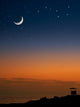 Moon and Stars Beach Wall Decal