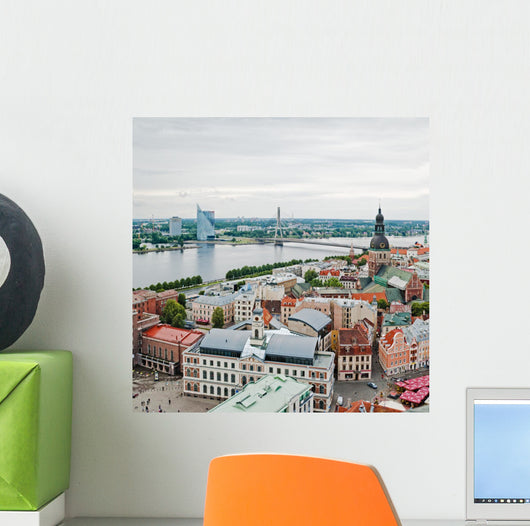 Over Old Town Riga Wall Decal