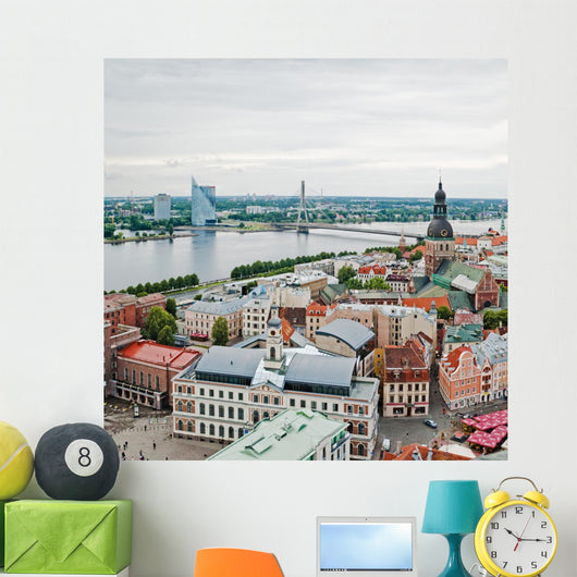 Over Old Town Riga Wall Decal