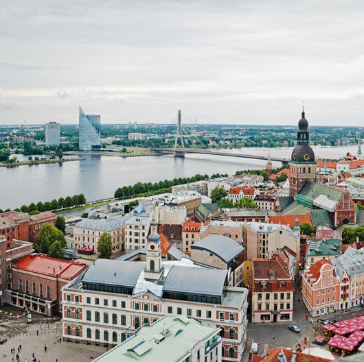 Over Old Town Riga Wall Decal