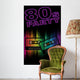 Retro 80s Party Wall Decal