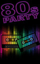 Retro 80s Party Wall Decal