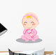 Baby Girl Rattle Wall Decal