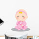 Baby Girl Rattle Wall Decal