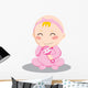 Baby Girl Rattle Wall Decal