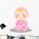 Baby Girl Rattle Wall Decal