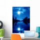 Double Blue Stars Wall Decal