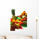 Vibrant Vegetables and Fruits Wall Decal