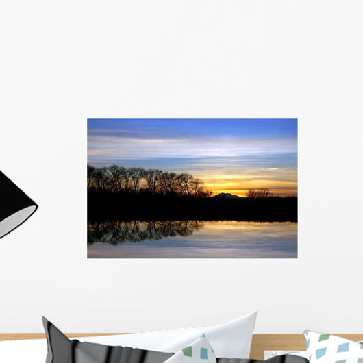 Riparian Sunset Wall Decal