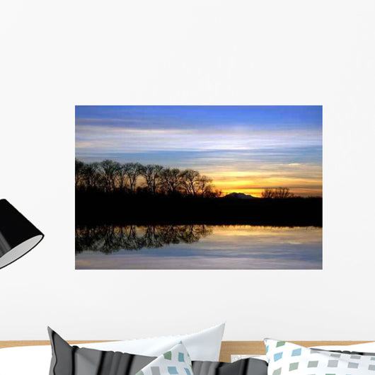 Riparian Sunset Wall Decal