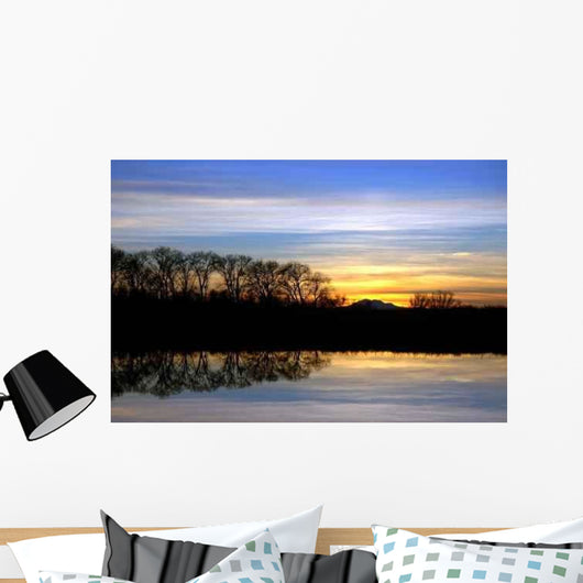 Riparian Sunset Wall Decal