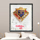 Postage Stamp Wall Decal