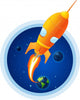 Rocket Take off from Wall Decal