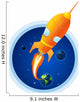 Rocket Take off from Wall Decal