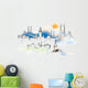 Istanbul Skyline Illustration Wall Decal