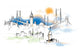 Istanbul Skyline Illustration Wall Decal
