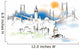 Istanbul Skyline Illustration Wall Decal