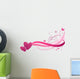 Floral Wave with Hearts Wall Decal