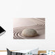 Zen Sand and Rock Garden - Horizontal Wall Decal