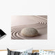 Zen Sand and Rock Garden - Horizontal Wall Decal