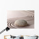 Zen Sand and Rock Garden - Horizontal Wall Decal