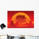 Sunrise Yoga Wall Decal
