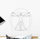 Vitruvian Man Wall Decal