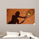 Shadow Tennis Player Action Wall Decal