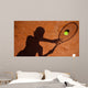 Shadow Tennis Player Action Wall Decal