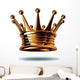 Bronze Crown Wall Decal