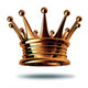 Bronze Crown Wall Decal