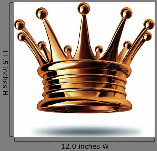 Bronze Crown Wall Decal