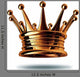 Bronze Crown Wall Decal