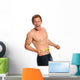 Excited Man with Measuring Wall Decal