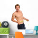 Excited Man with Measuring Wall Decal