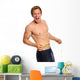 Excited Man with Measuring Wall Decal