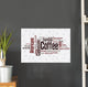 Word Cloud Coffee Wall Decal