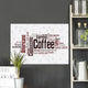 Word Cloud Coffee Wall Decal