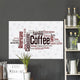 Word Cloud Coffee Wall Decal