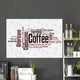 Word Cloud Coffee Wall Decal