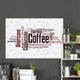 Word Cloud Coffee Wall Decal