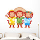 Monkey Friends Wall Decal