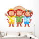 Monkey Friends Wall Decal
