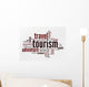 Word Cloud Tourism Wall Decal