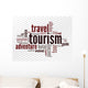 Word Cloud Tourism Wall Decal