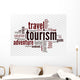 Word Cloud Tourism Wall Decal