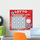 Lottery Scratch Card Wall Decal