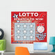 Lottery Scratch Card Wall Decal