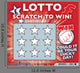 Lottery Scratch Card Wall Decal
