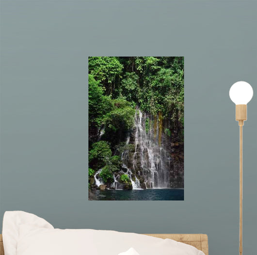 Tropical Jungle Waterfall Wall Mural